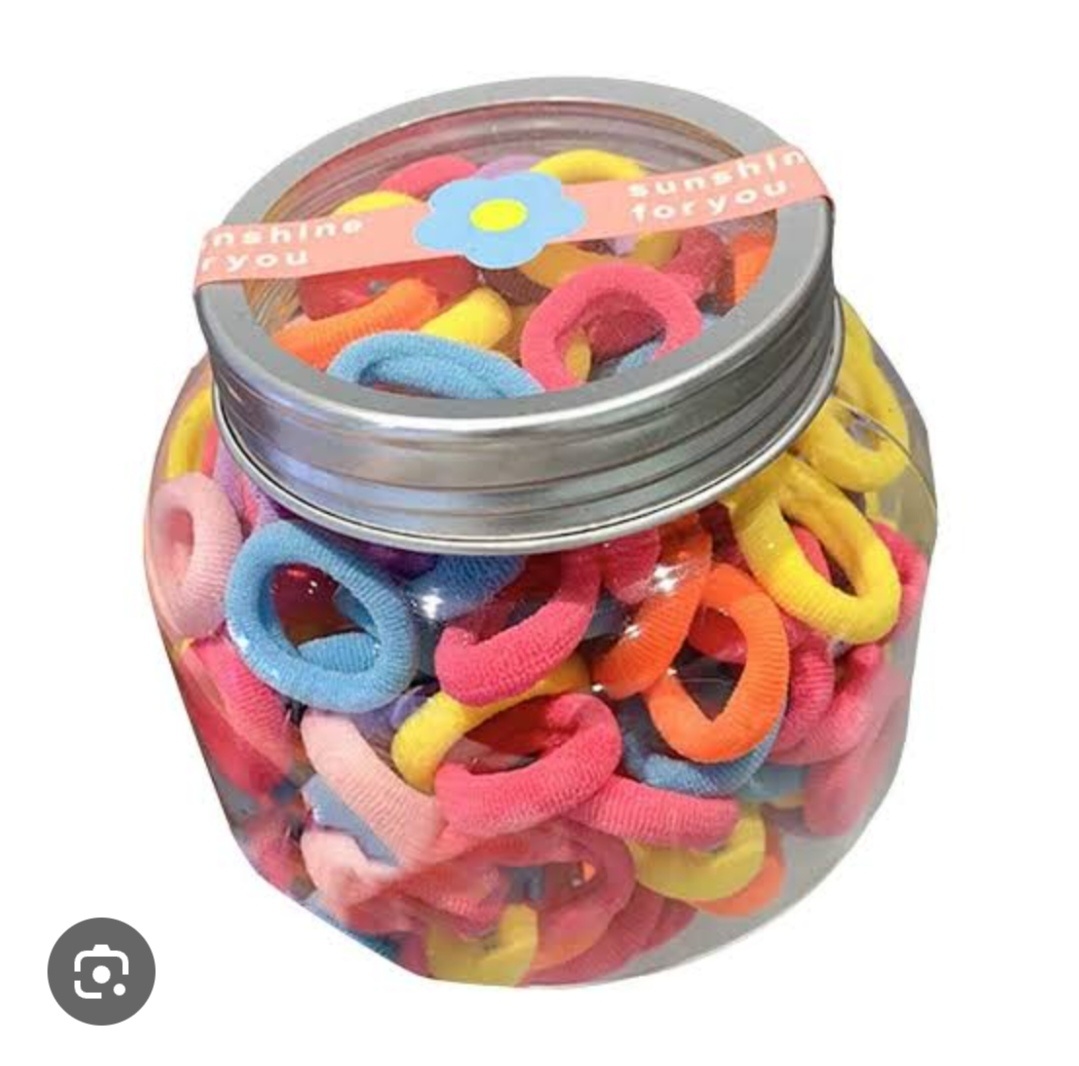 100 pack of elastic hair ties