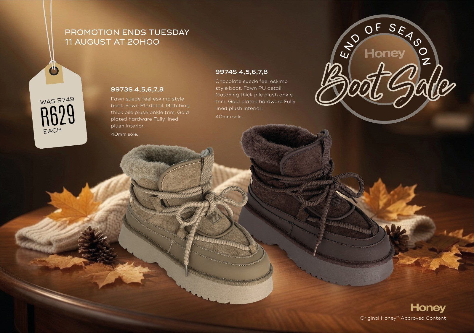 Short warm boots