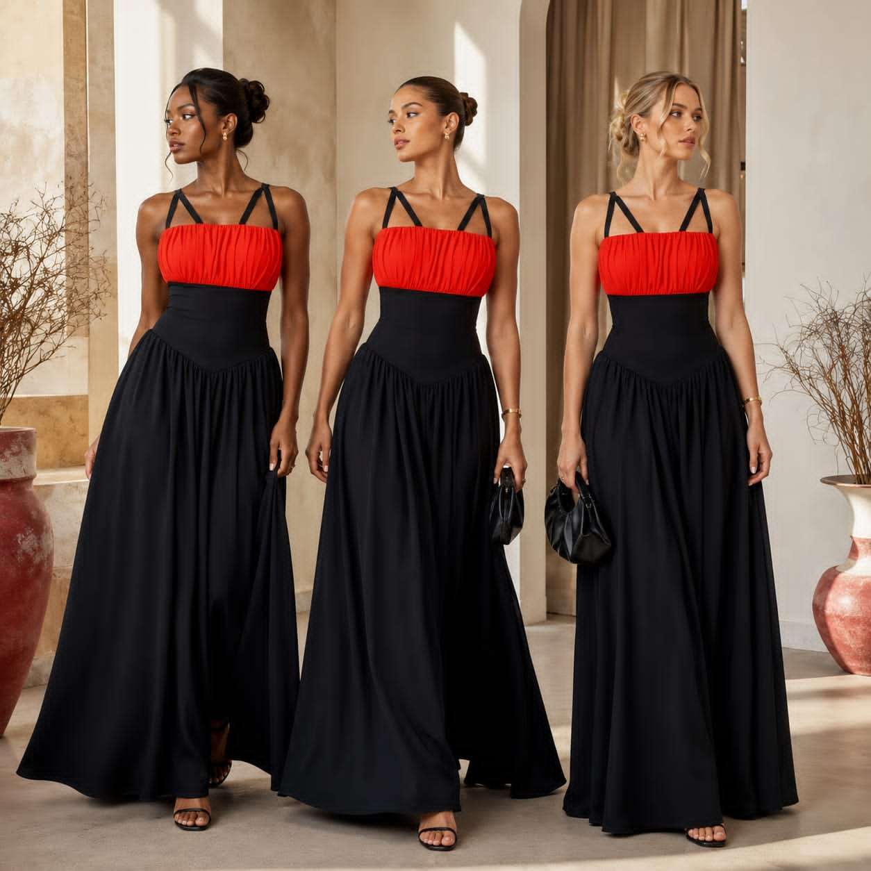Classic long summer dress