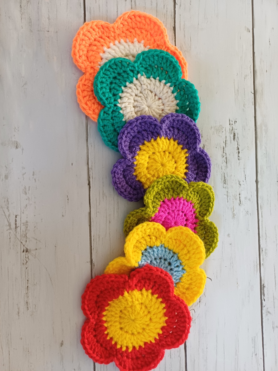 Flower Coasters