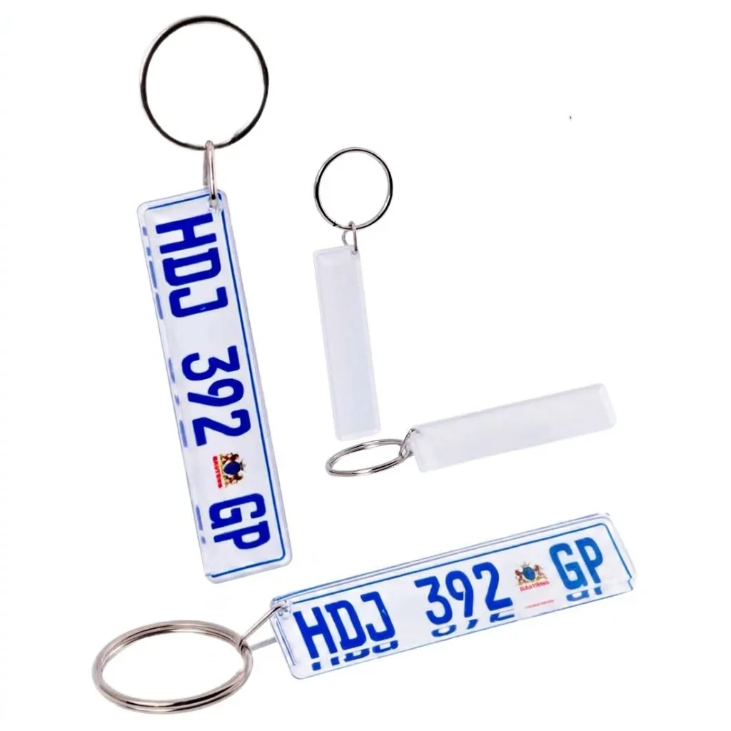 Number Plate Keyholder- Custom Printed